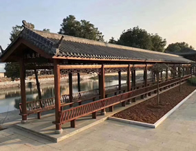 防腐木長廊涼亭廠家
