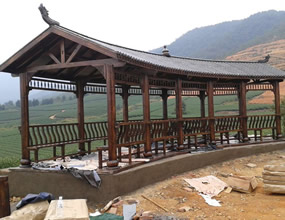 防腐木景觀長廊