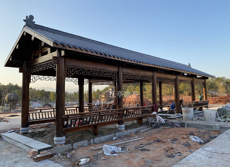 小青瓦仿古長廊