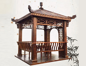 四角龍鳳閣涼亭